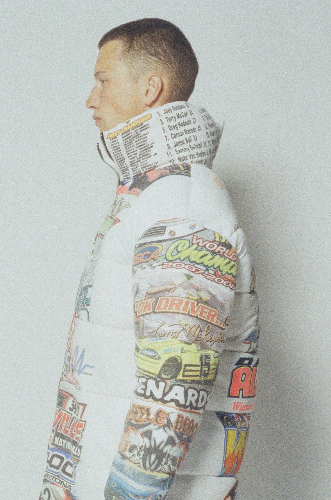 MOTORSPORT Reversible T-shirt Puffer Jacket NMB New York