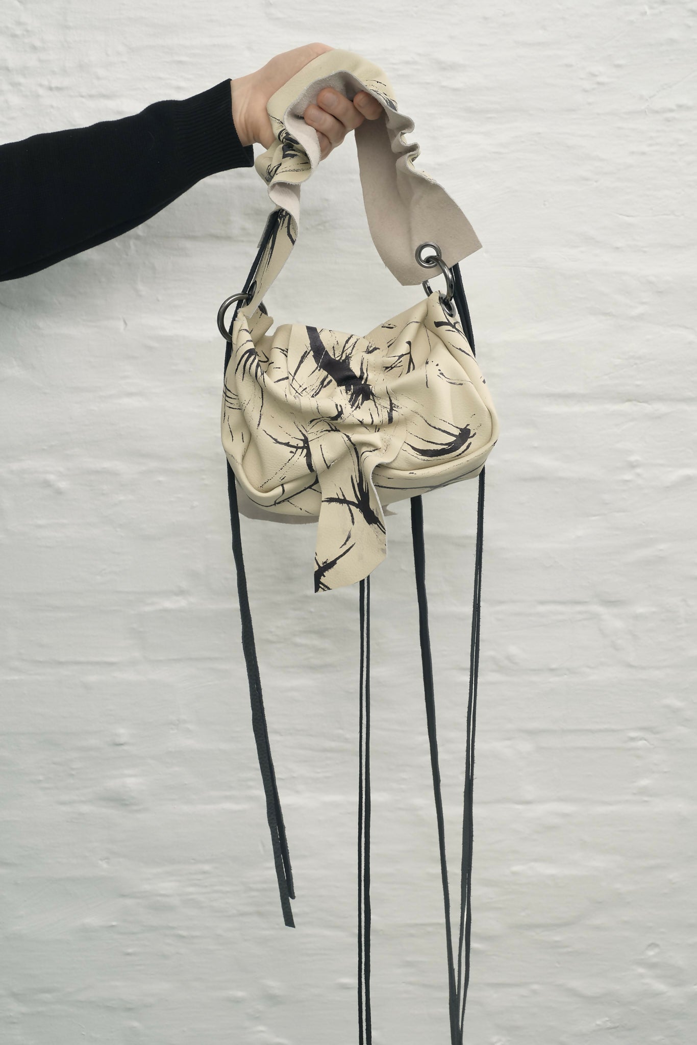 handpainted handbag with ruching Studio Stars