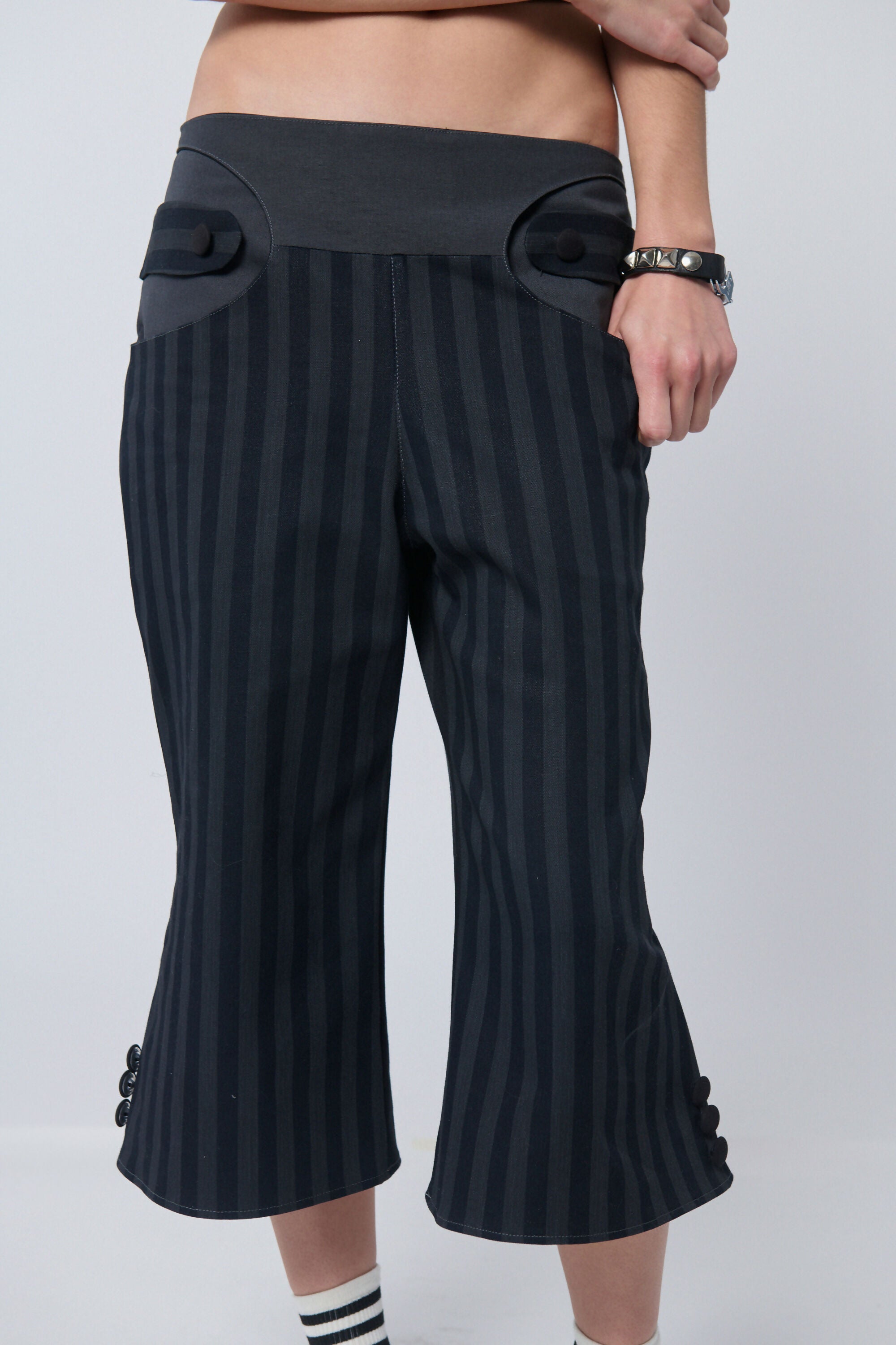 The Sick of Me Striped Capris Studio Stars