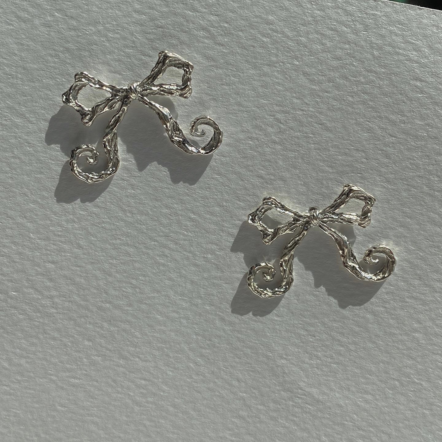 BOW EARRINGS STUDS Ginger Angel
