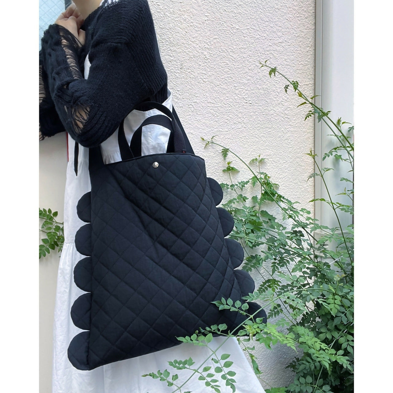 NYLON QUILTING BIG TOTE BAG Keiyamaguchi works