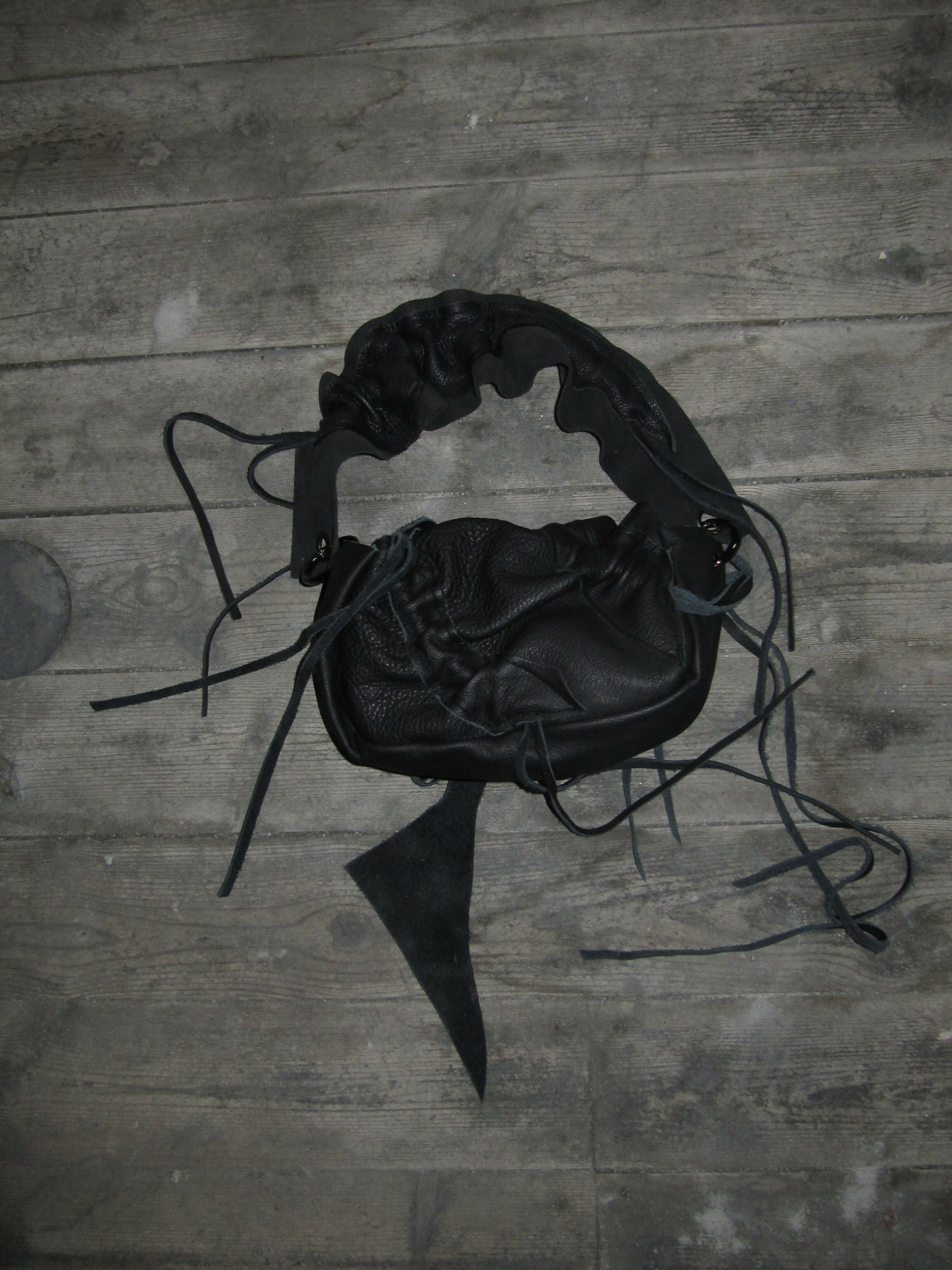 scrunched leather handbag Studio Stars