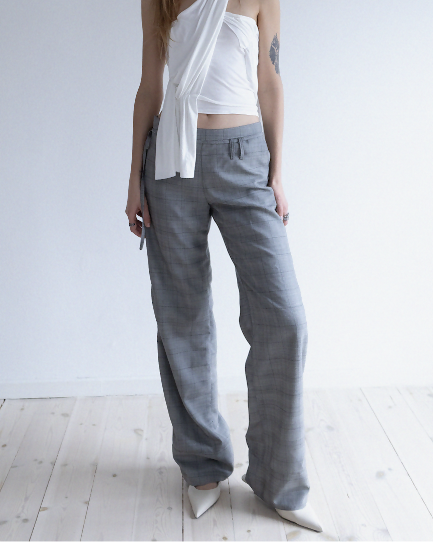 Grey wool pants Mautou