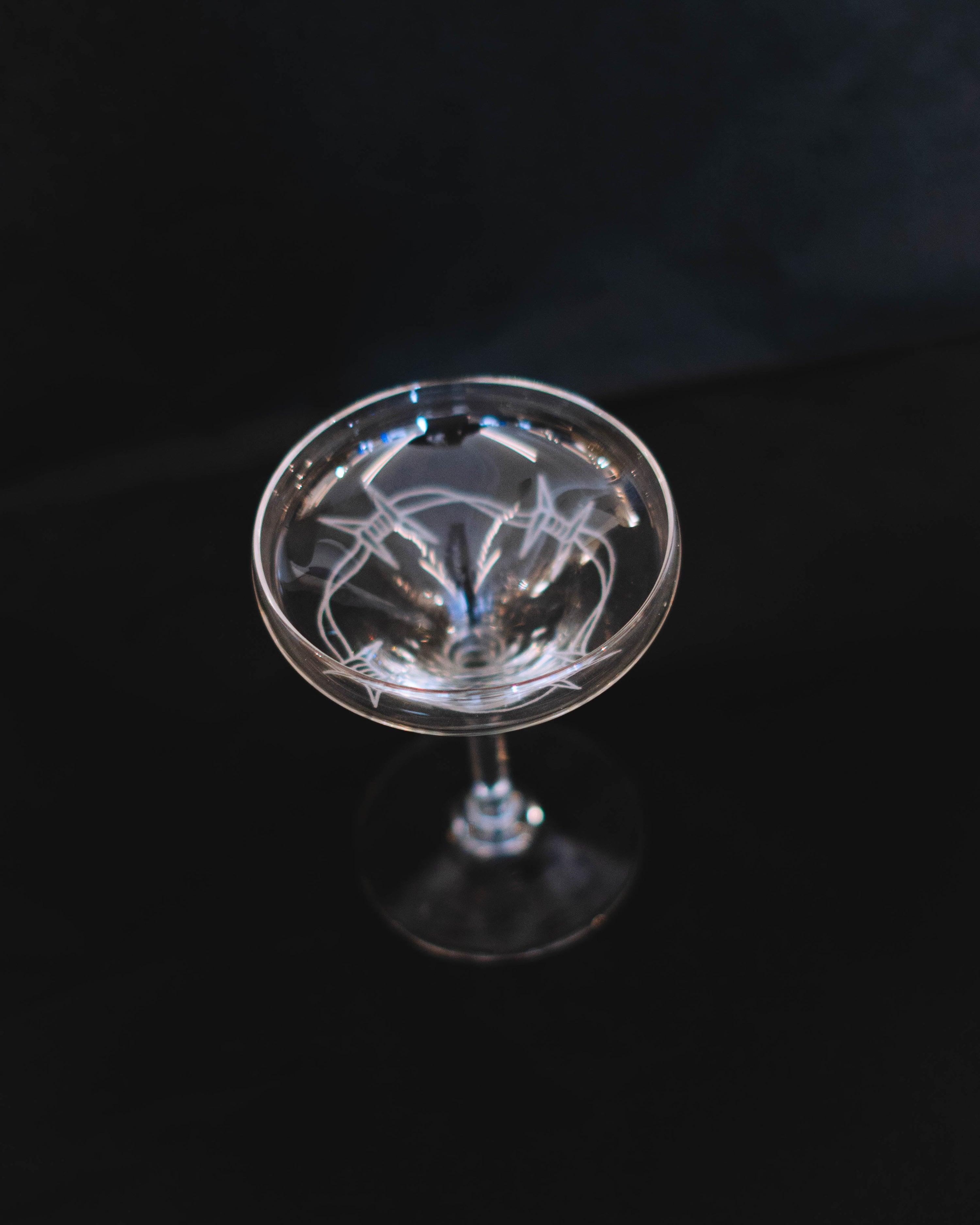 ENGRAVED CHAMPAGNE MISKET GLASSES Lysdal