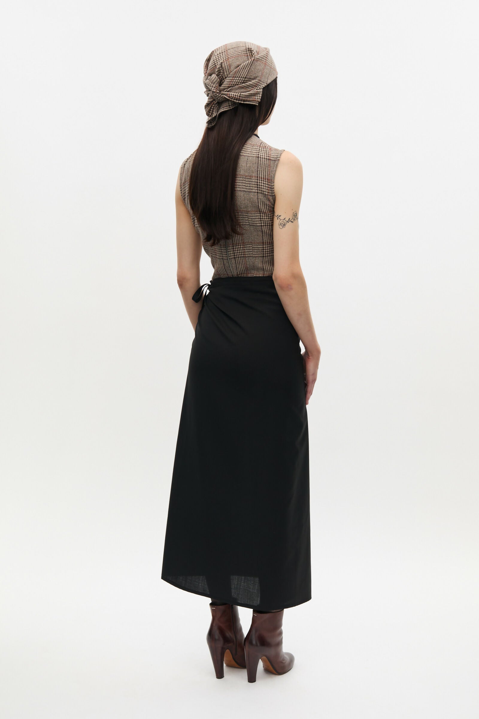 Wrap Skirt Black Taus