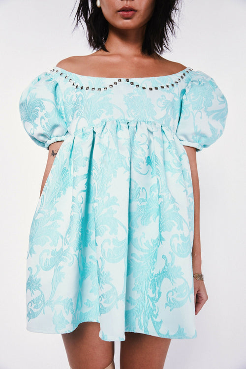 Off-shoulder Babydoll Dress Studio Stars
