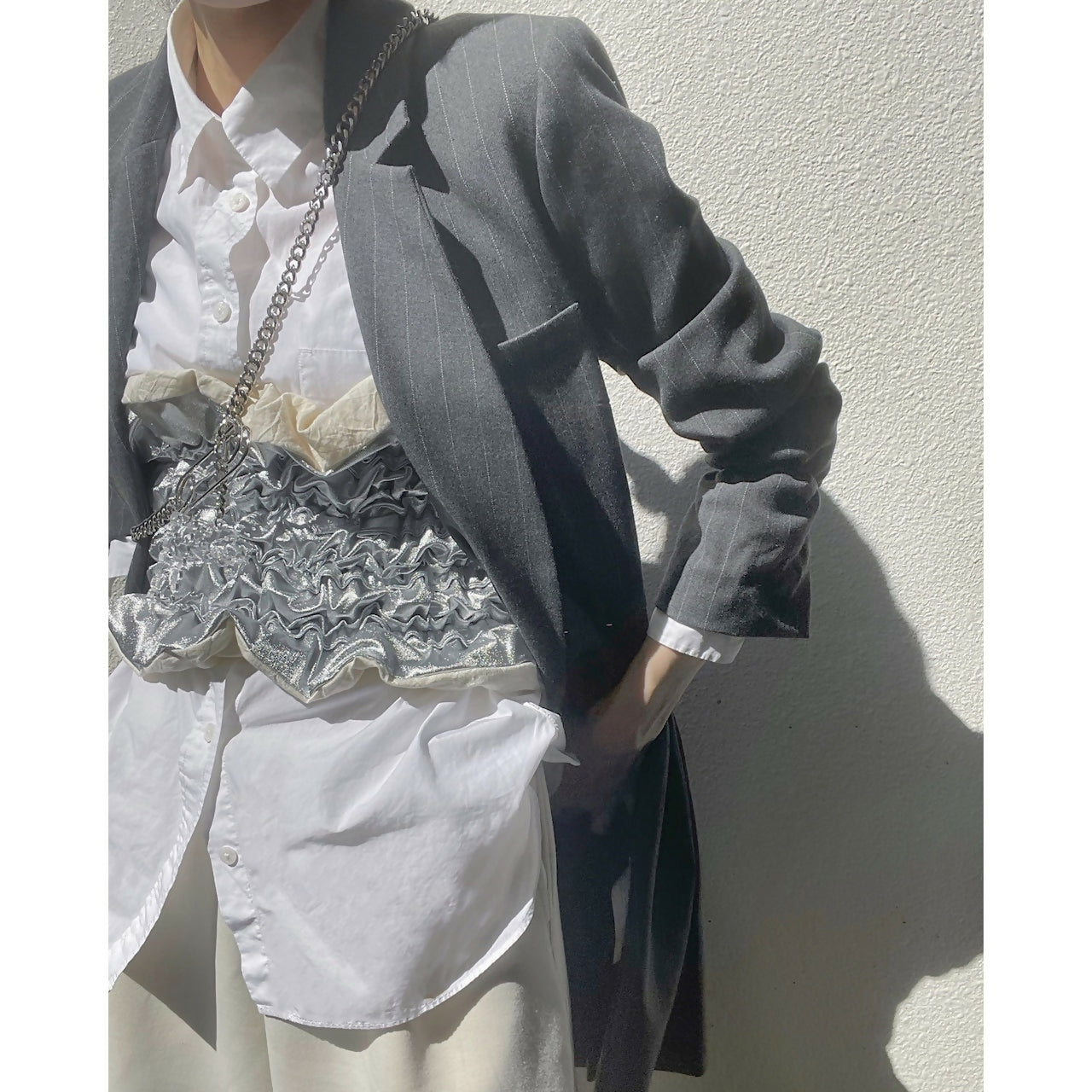 METALLIC COLLAGE TOPS Keiyamaguchi works