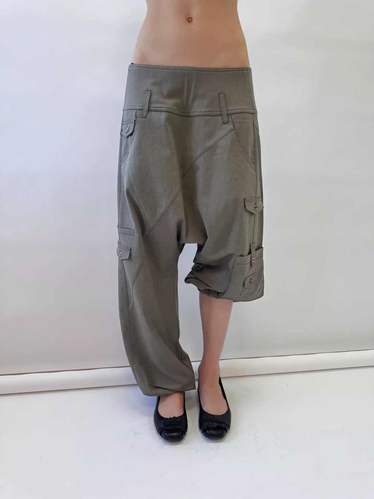 CROTCH TROUSERS LIGHT GRAY Studio Stars