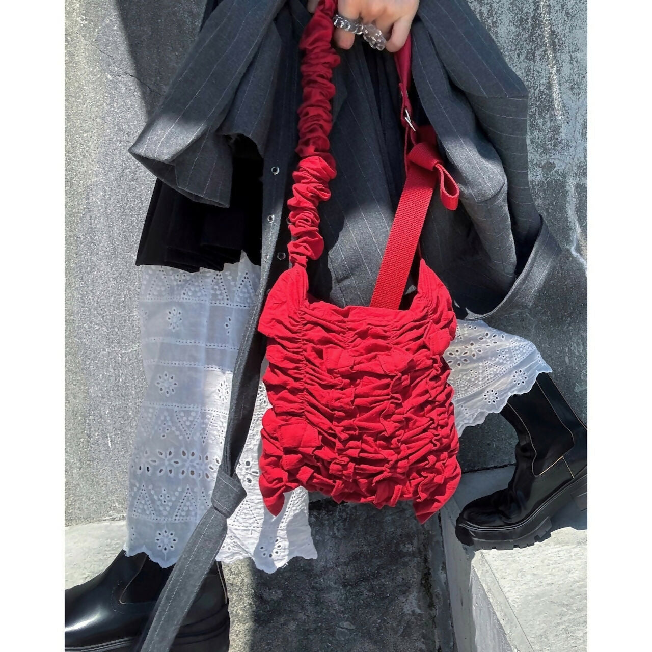 COLLAGE BAG COTTON WASHER Keiyamaguchi works