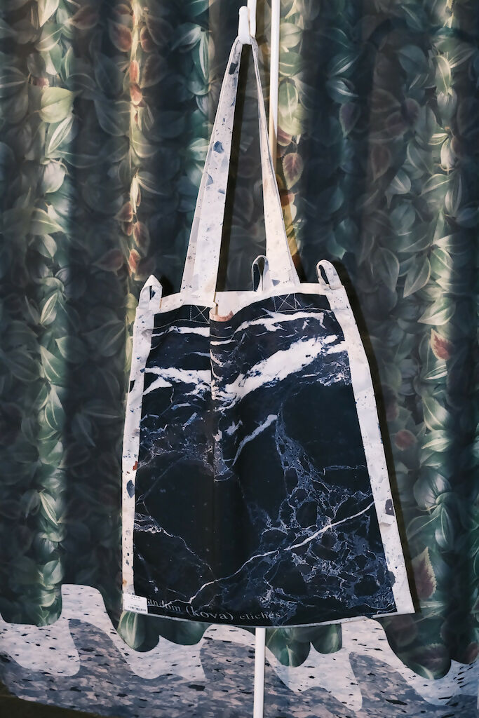 random (kova) clichés_ Marble Storage Tote Studio Stars