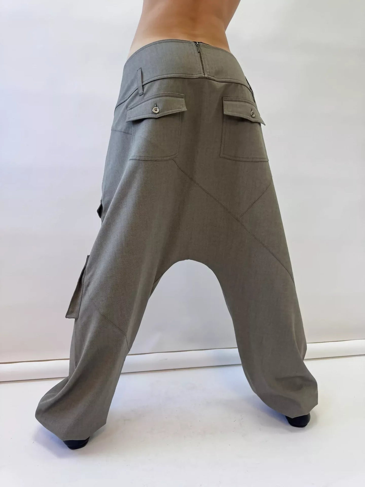 CROTCH TROUSERS LIGHT GRAY Studio Stars