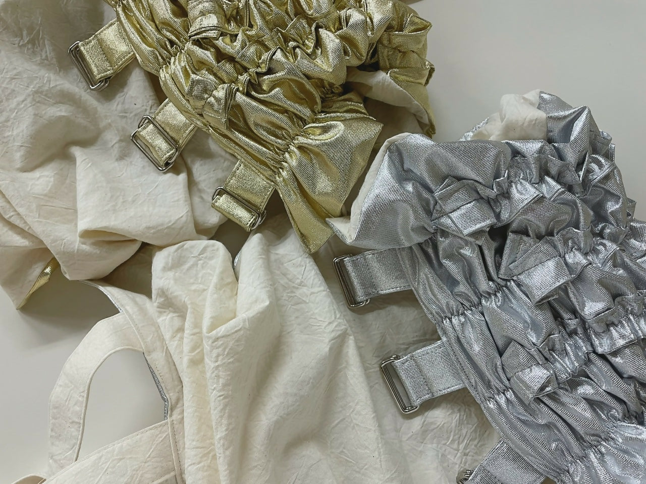 METALLIC COLLAGE TOPS Keiyamaguchi works