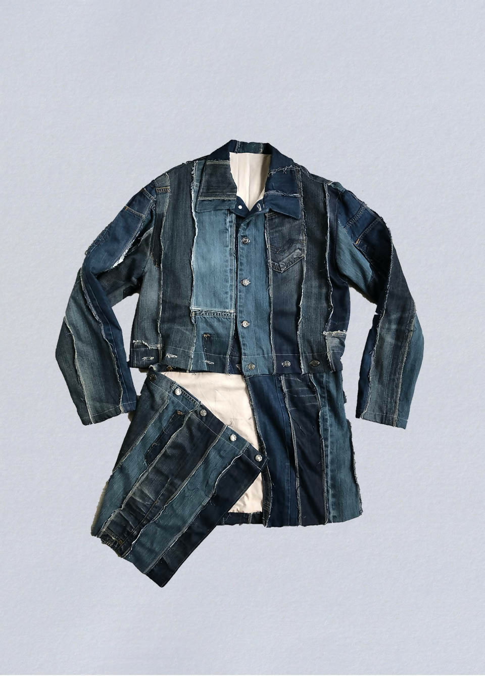 DENIM COAT FRONT