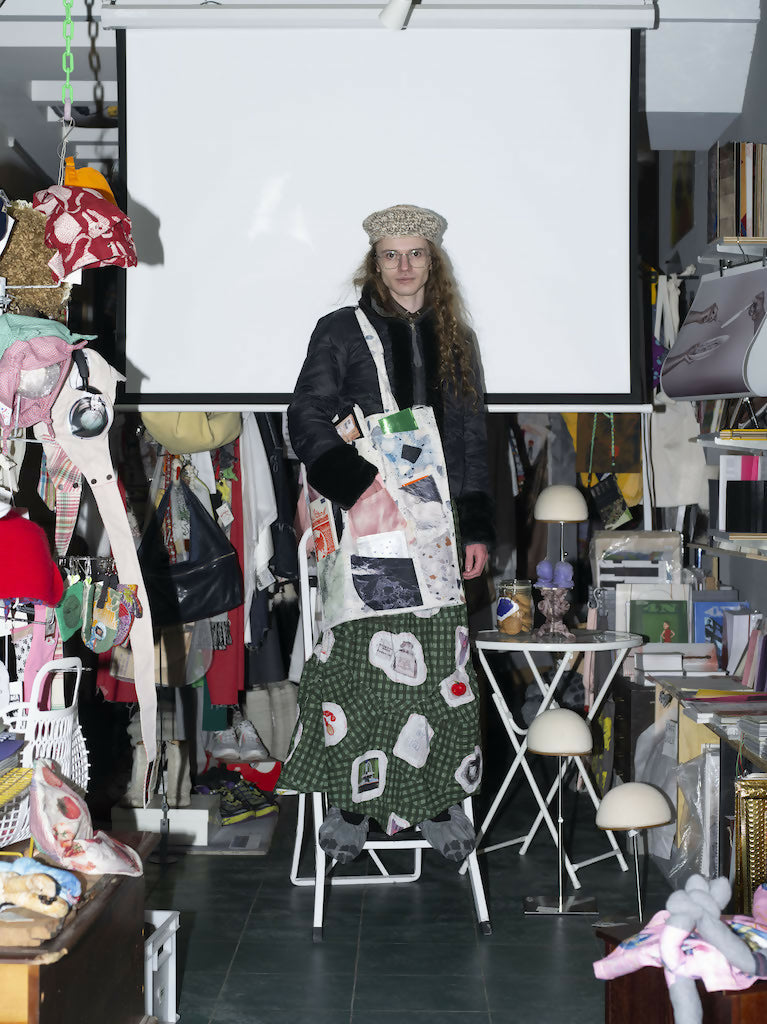 random (kova) clichés_ Marble Storage Tote Studio Stars