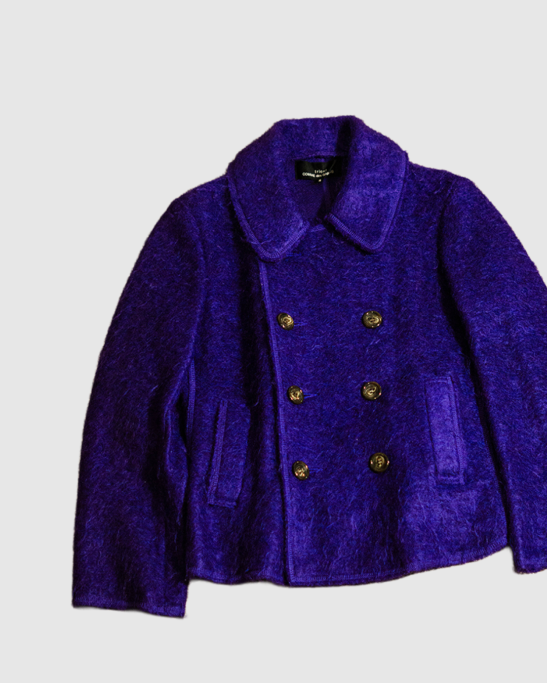 CDG purple hairy jacket 2003 Before Midnight Vintage
