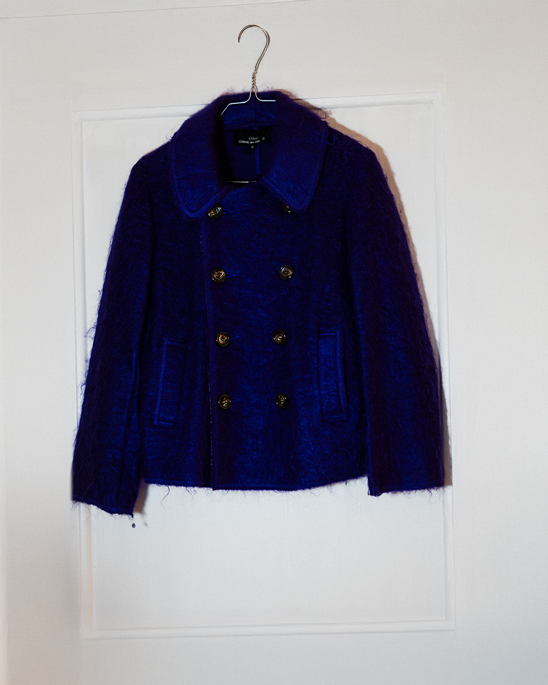 CDG purple hairy jacket 2003 Before Midnight Vintage