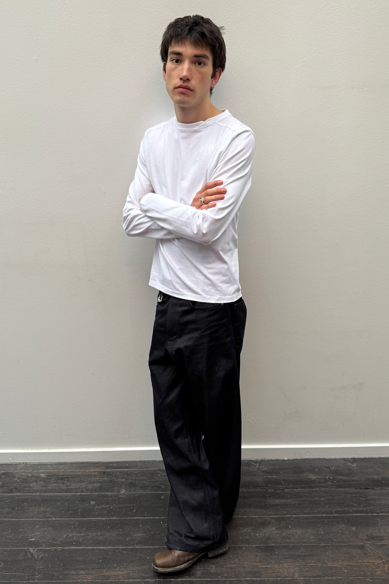 Twisted Neck Long Sleeve Studio Stars