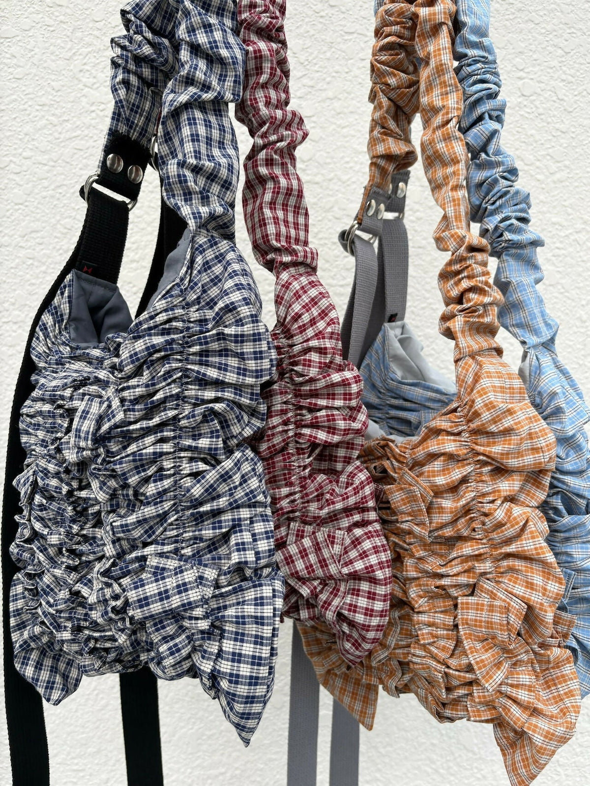 COLLAGE BAG GATHER HANDLE / PLAID CHECK Studio Stars