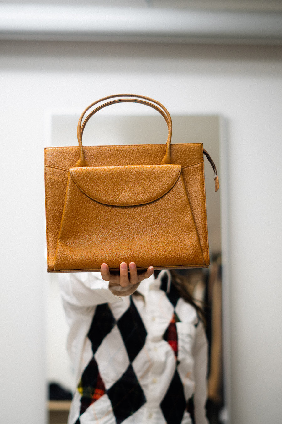 Comme Des Garcons Leather Handbag 80s Before Midnight Vintage