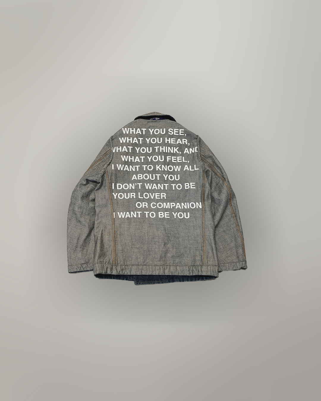CDG Junya Watanabe Poem Denim Jacket 2002 Before Midnight Vintage