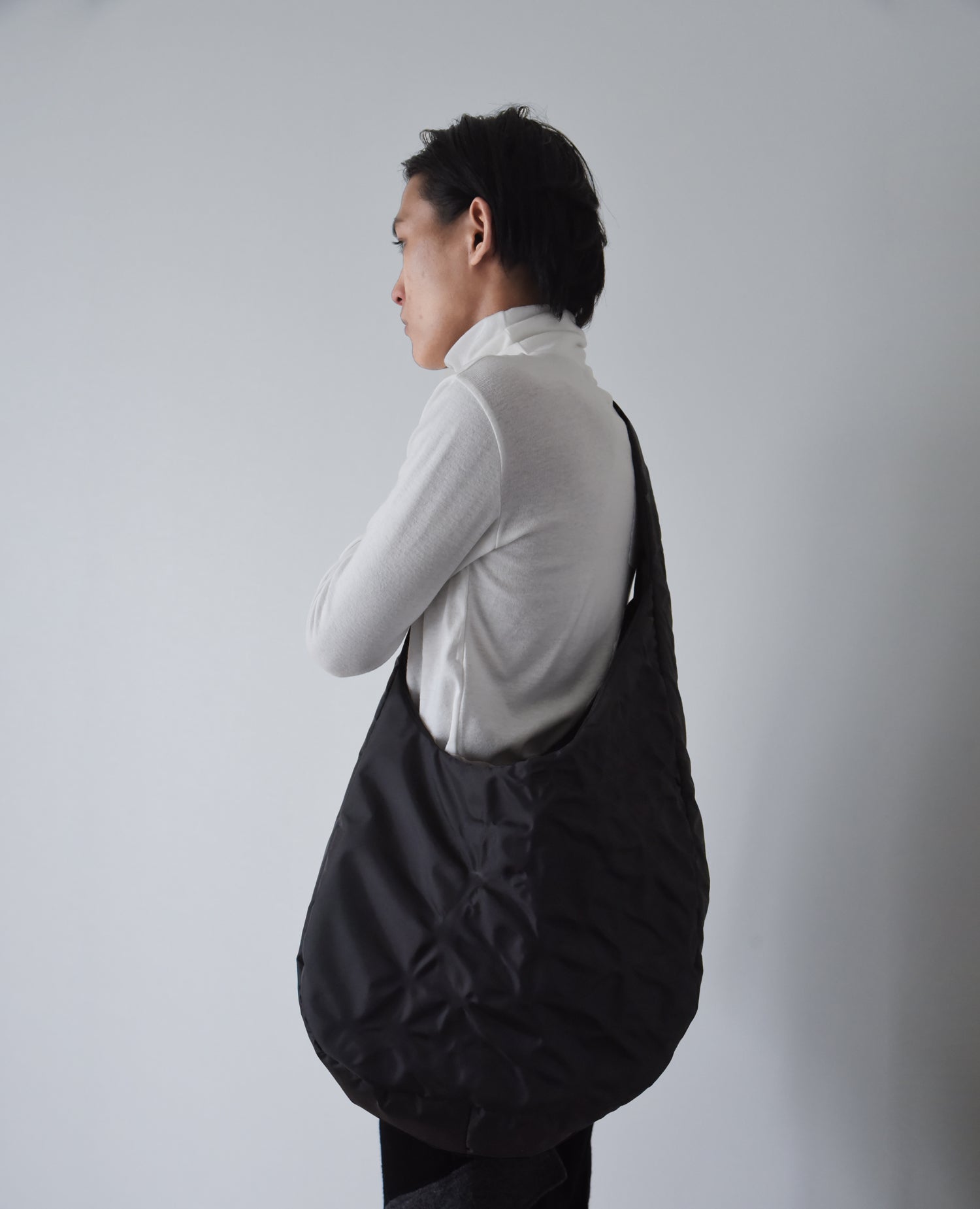 LEAF VEIN BAG BLACK - Studio Stars - ryaw japan